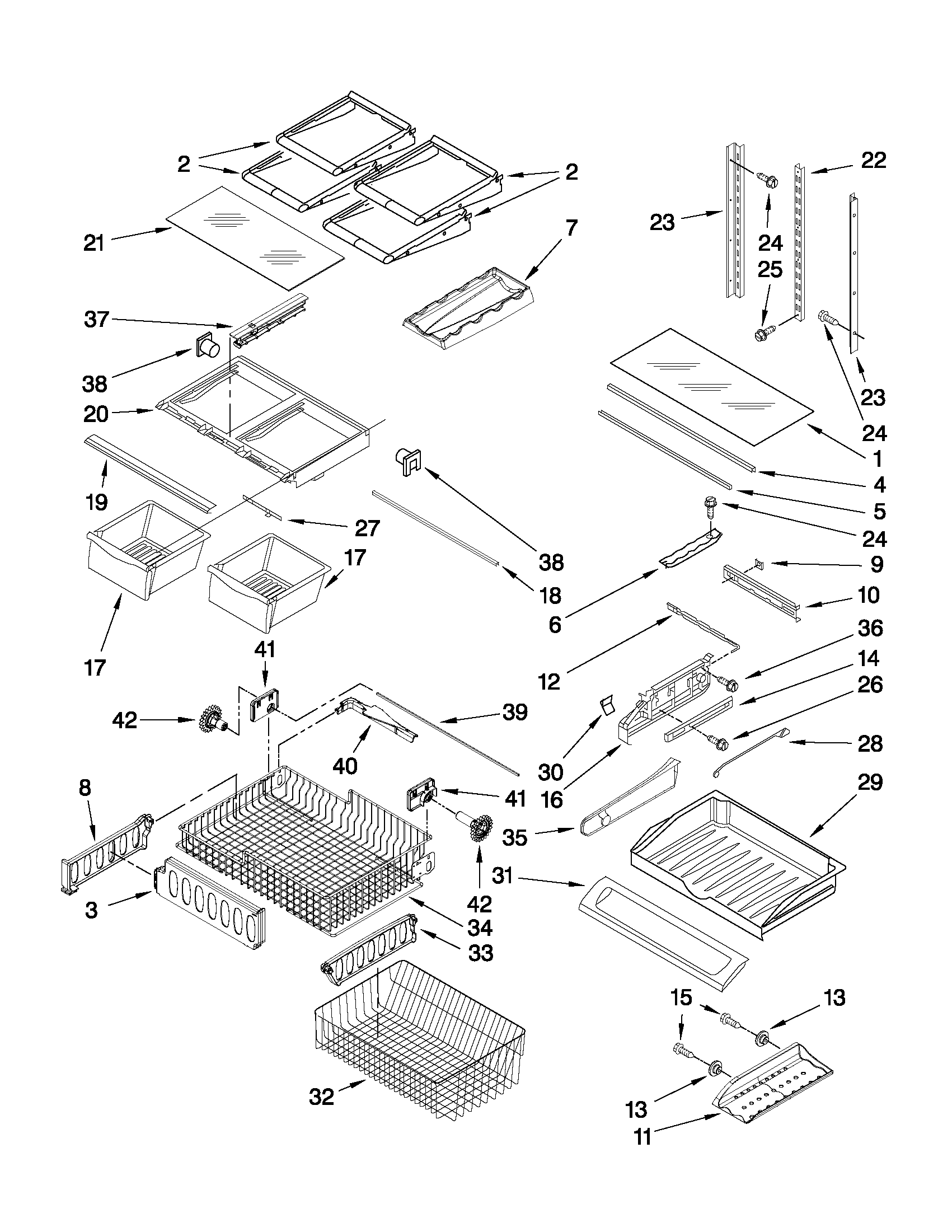 Shelf parts