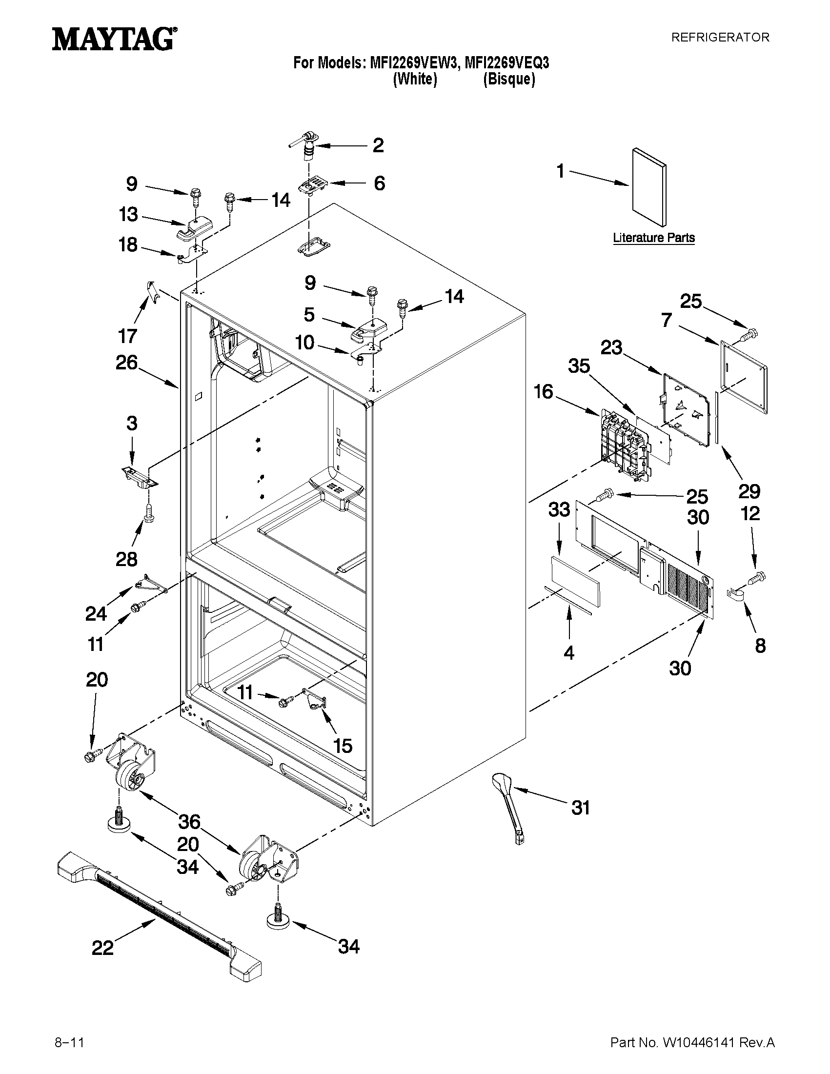 Cabinet parts