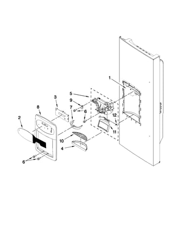 Dispenser front parts