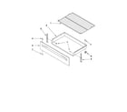 Inglis IVE82301 drawer & broiler parts diagram