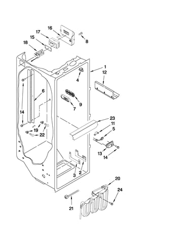 Refrigerator liner parts