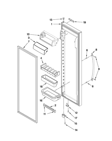 Refrigerator door parts
