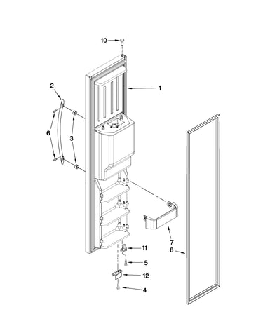 Freezer door parts