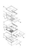 Refrigerator shelf parts