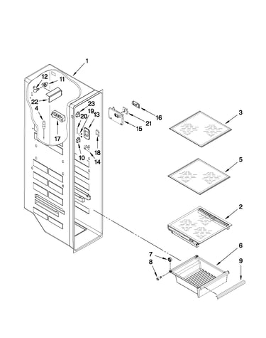 Freezer liner parts