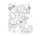 Whirlpool YWED8200YW0 bulkhead parts diagram