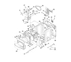 Whirlpool YWED8600YW0 cabinet parts diagram