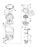 Motor, basket and tub parts