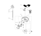 Whirlpool WDF530PLYB0 pump and motor parts diagram