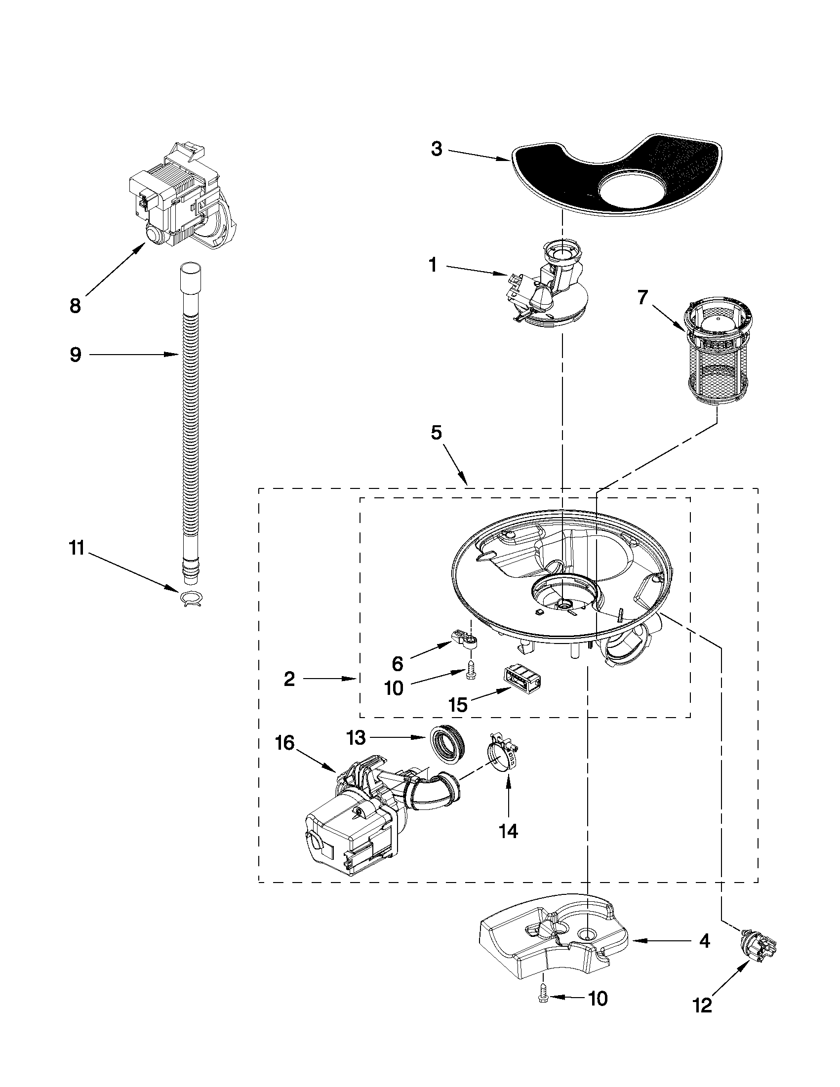 Pump and motor parts