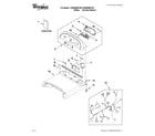 Whirlpool YWED8800YW0 top and console parts diagram