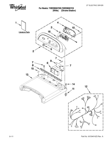 Top and console parts