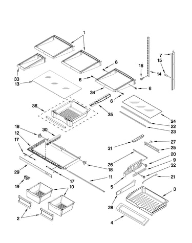 Shelf parts