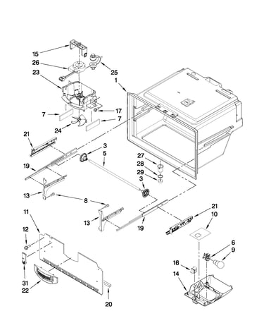 Freezer liner parts
