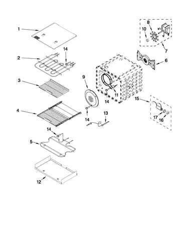 Internal oven parts