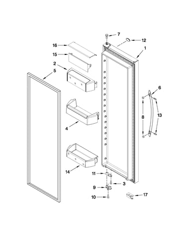 Refrigerator door parts