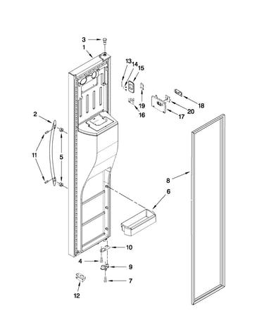 Freezer door parts
