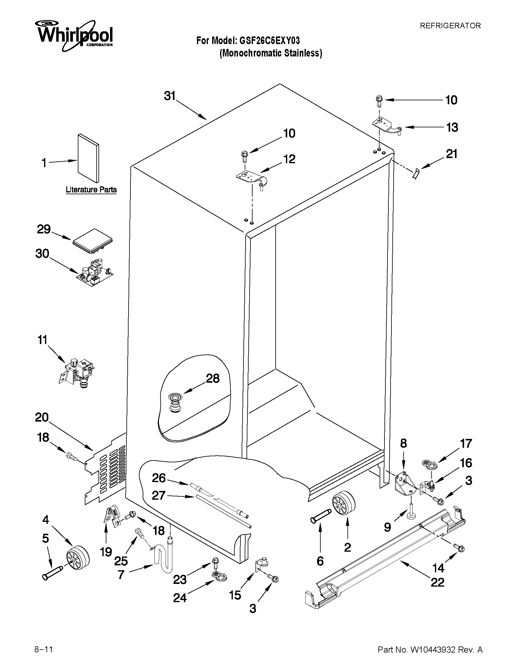 CABINET PARTS