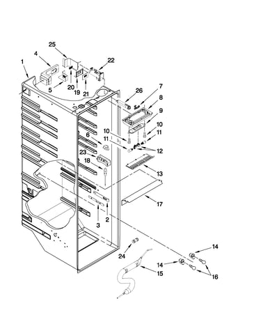 Refrigerator liner parts