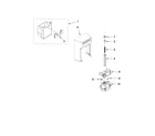 Whirlpool GSF26C5EXY03 motor and ice container parts diagram