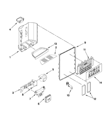 Dispenser front parts