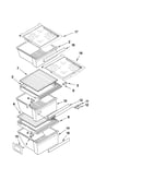Refrigerator shelf parts