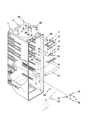 Refrigerator liner parts