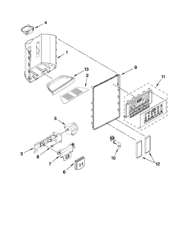 Dispenser front parts