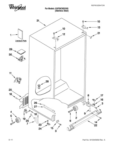 Cabinet parts