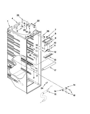 Refrigerator liner parts