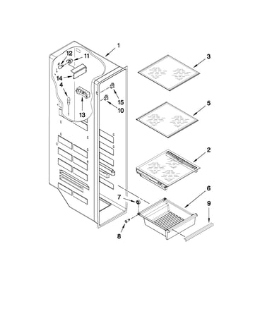 Freezer liner parts