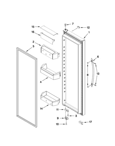 Refrigerator door parts