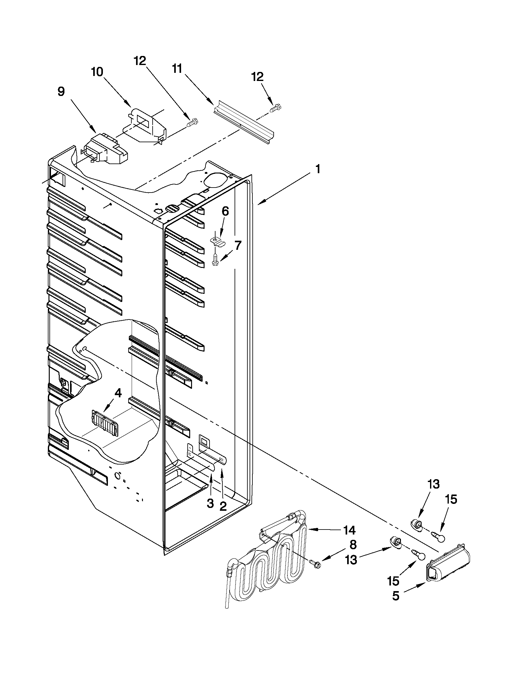 Refrigerator liner parts