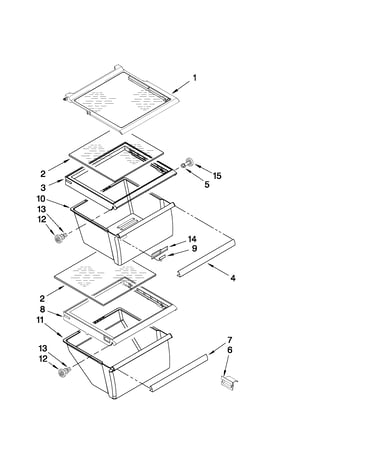 Refrigerator shelf parts
