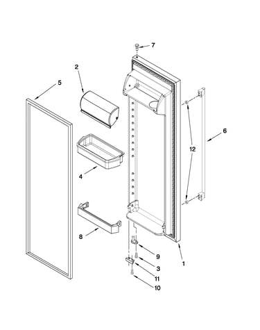 Refrigerator door parts