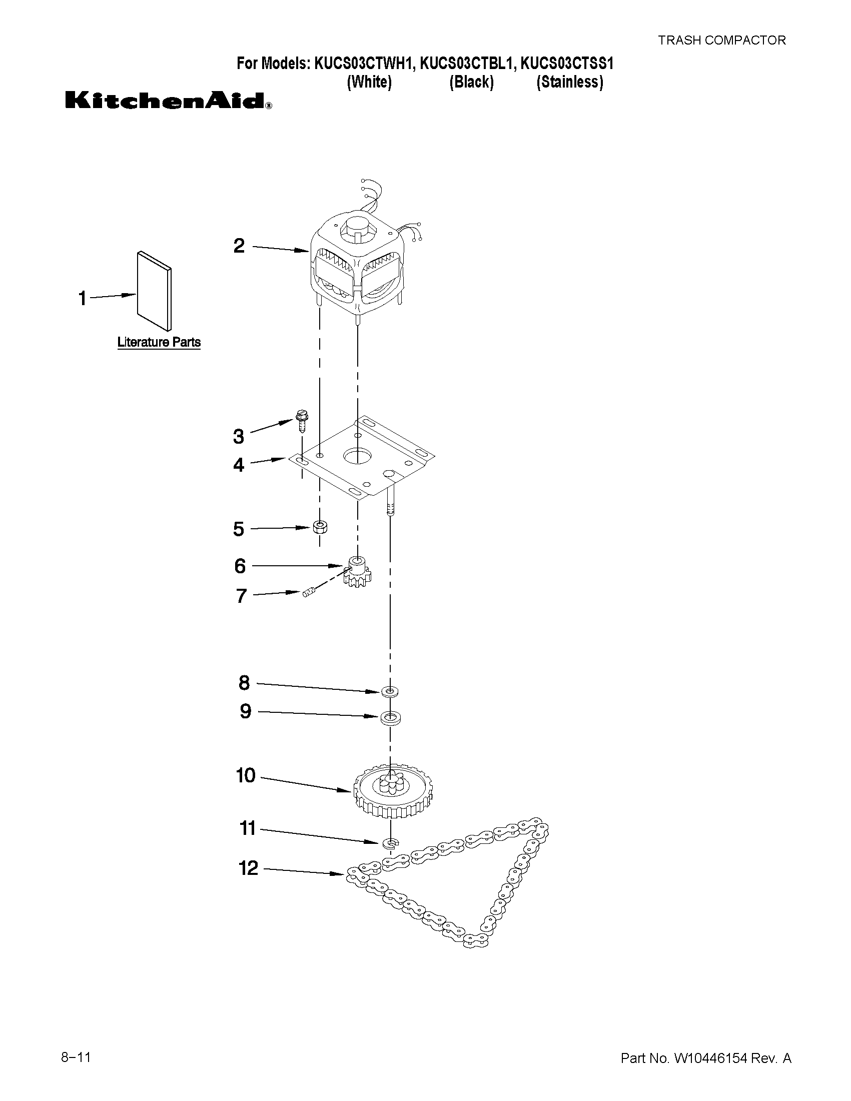 Motor and drive parts