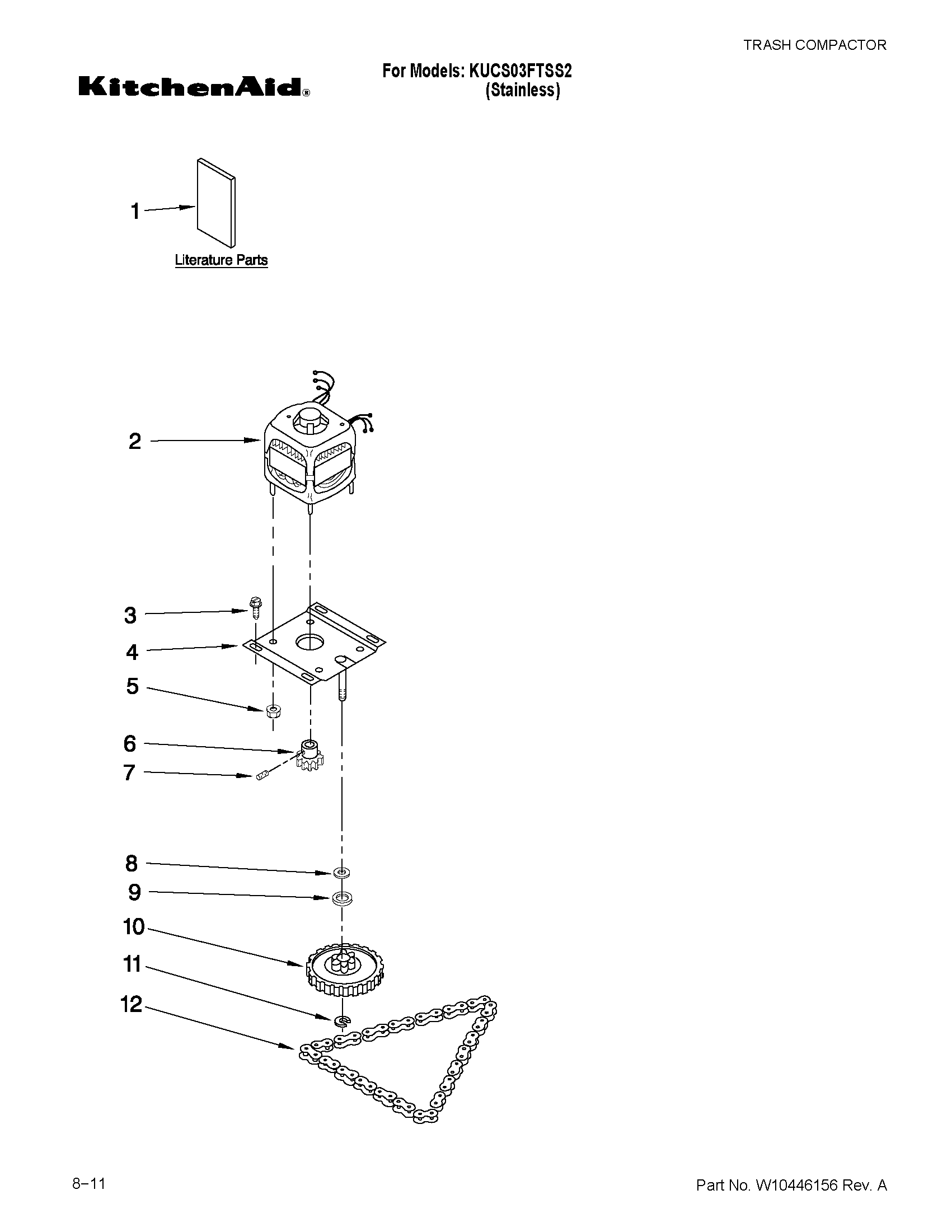 Motor and drive parts