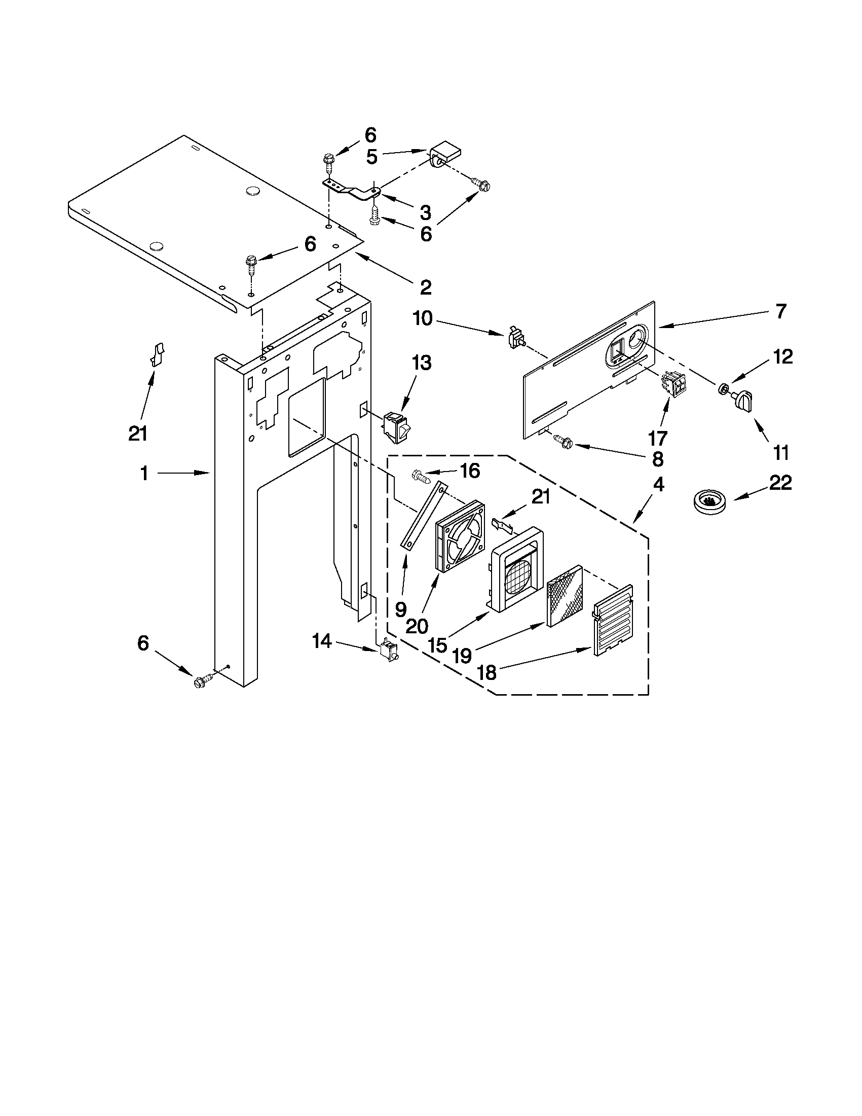 Panel and control parts