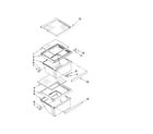 Crosley CS22CFXTS05 refrigerator shelf parts diagram