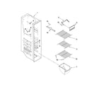 Crosley CS22CFXTS05 freezer liner parts diagram