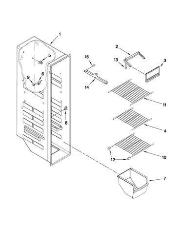 Freezer liner parts