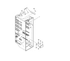 KitchenAid KSRS22MWMS02 refrigerator liner parts diagram
