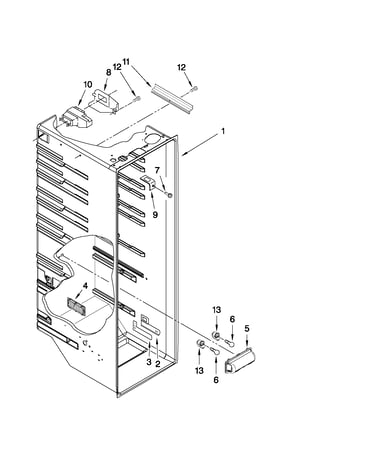Refrigerator liner parts