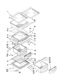 Refrigerator shelf parts