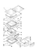 Refrigerator shelf parts