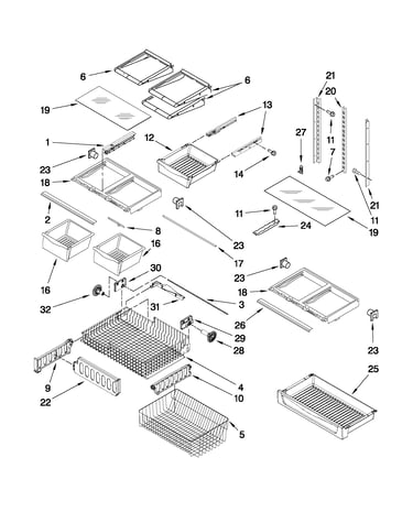 Shelf parts