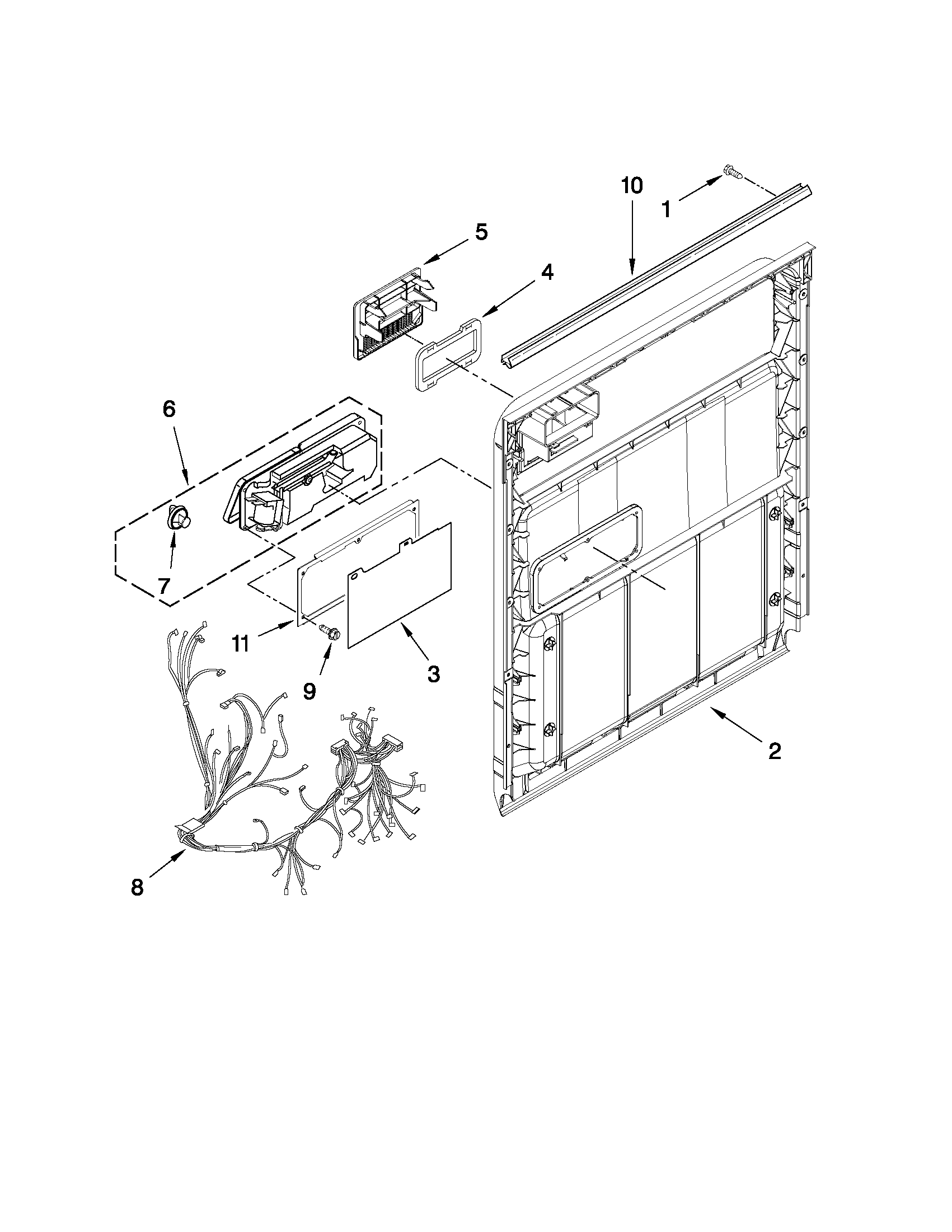 Inner door parts