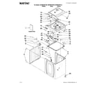 Maytag MVWB755YR0 top and cabinet parts diagram