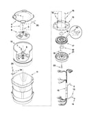 Motor, basket and tub parts