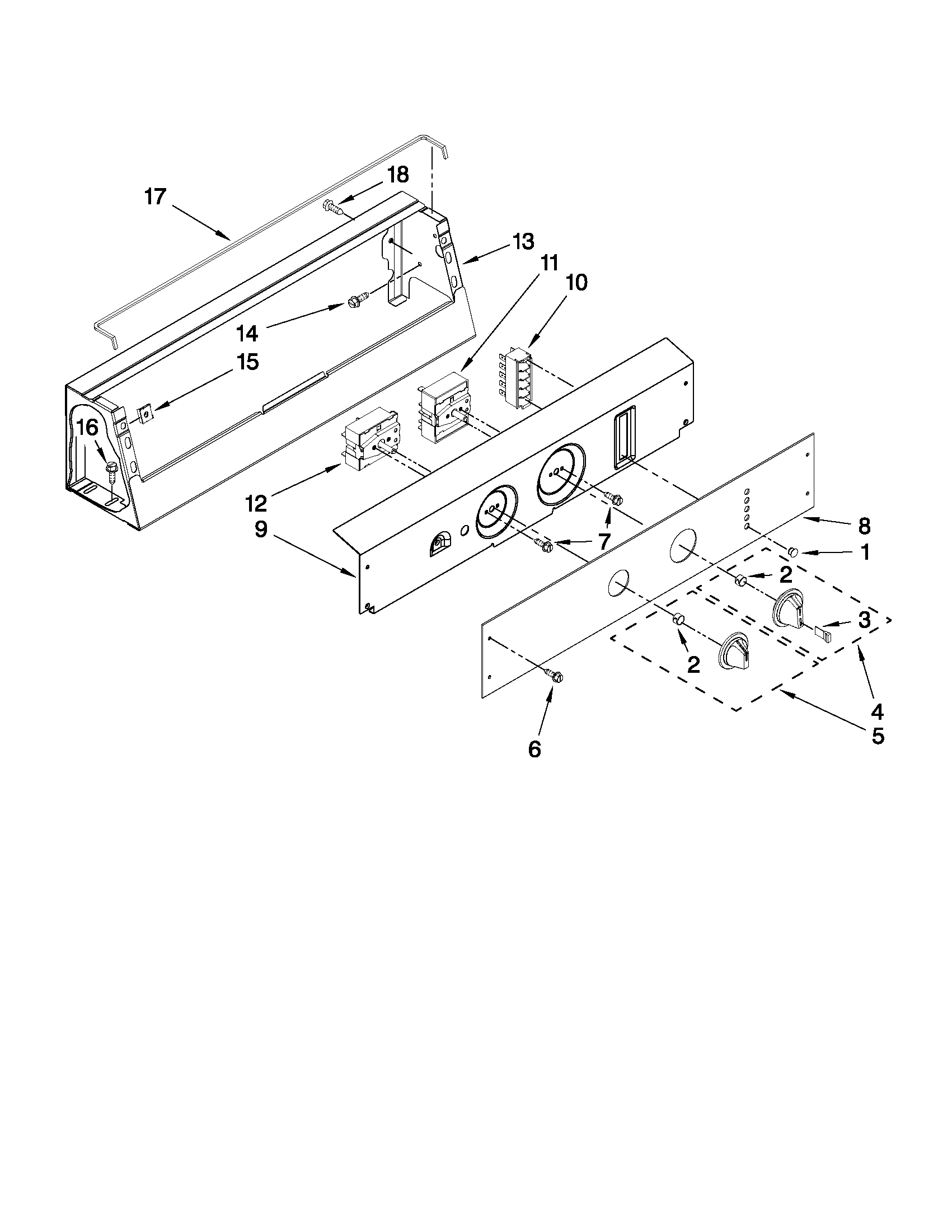 Control panel parts